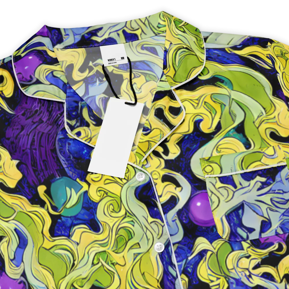 Lemon Riot on Women's Short Sleeve Pajama Top — Product details