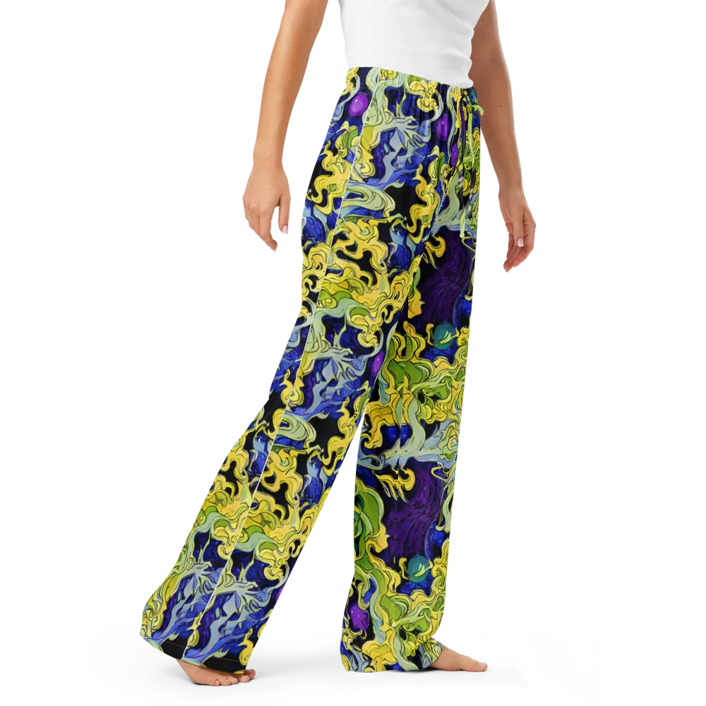 Lemon Riot on Women's Pajama Pants — Right Front