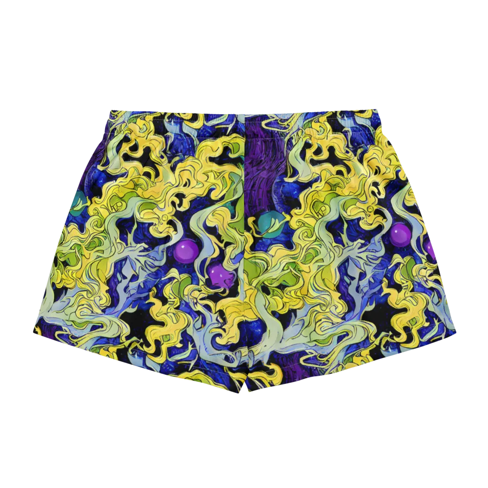 Lemon Riot on Women's Pajama Shorts — Back