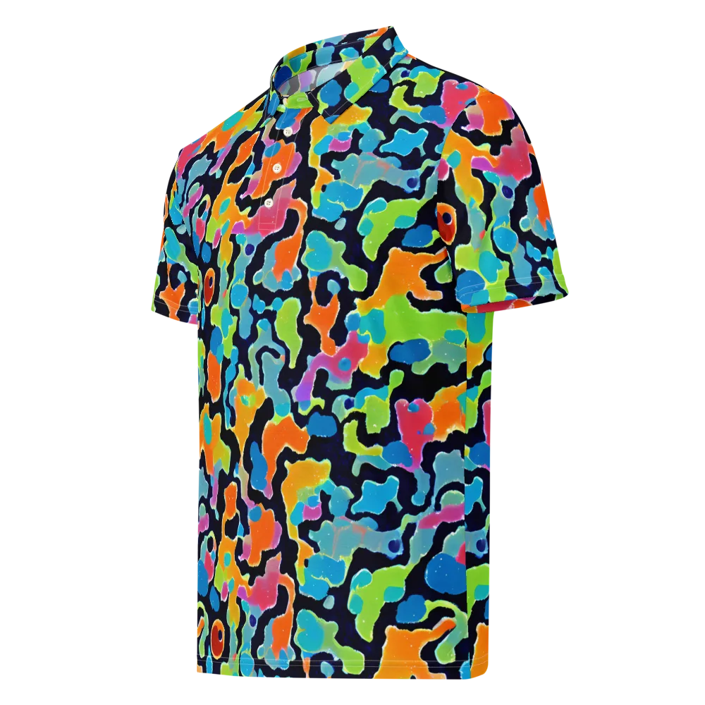 Prism Ooze on Men's Slim Fit Polo Shirt — Left Front