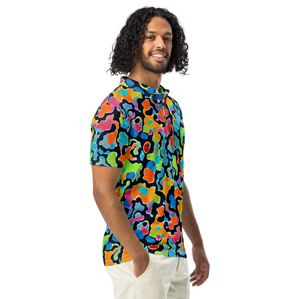 Prism Ooze on Men's Slim Fit Polo Shirt — Right Front