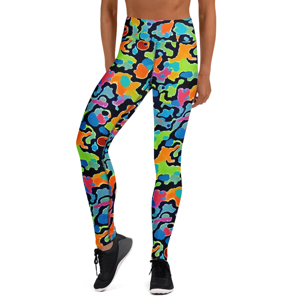 Prism Ooze on Yoga Leggings — Front