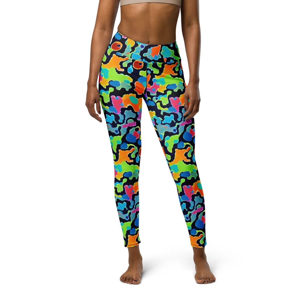 Prism Ooze on Yoga Leggings — Front