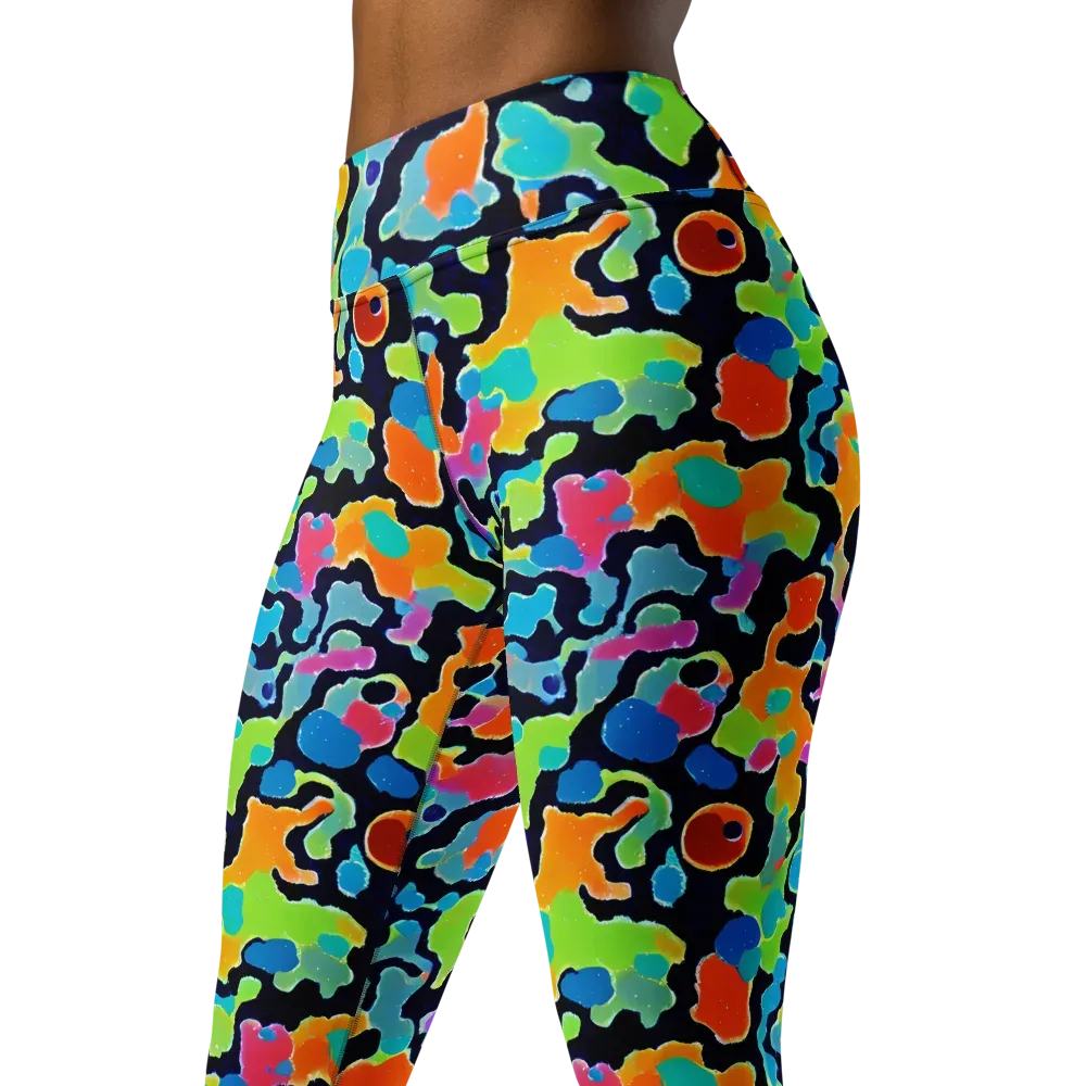 Prism Ooze on Yoga Leggings — Left Front
