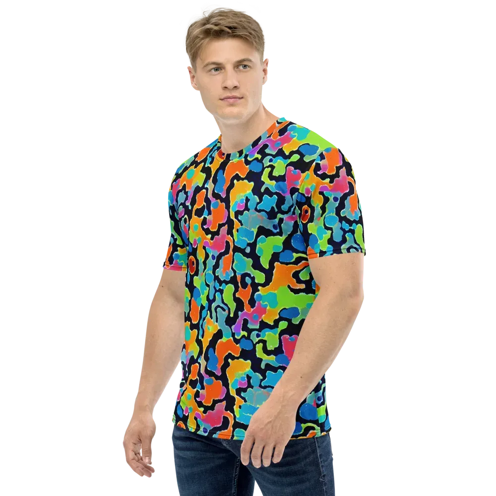 Prism Ooze on Men's Crew Neck T-Shirt — Left