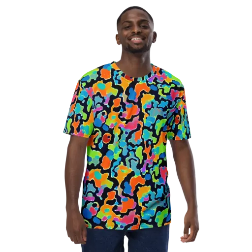 Prism Ooze on a Men's Crew Neck T-Shirt