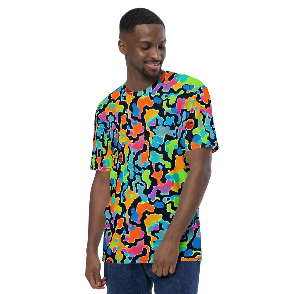 Prism Ooze on Men's Crew Neck T-Shirt — Left