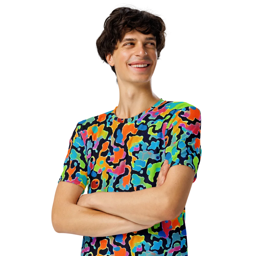 Prism Ooze on Men's Crew Neck T-Shirt — Left Front