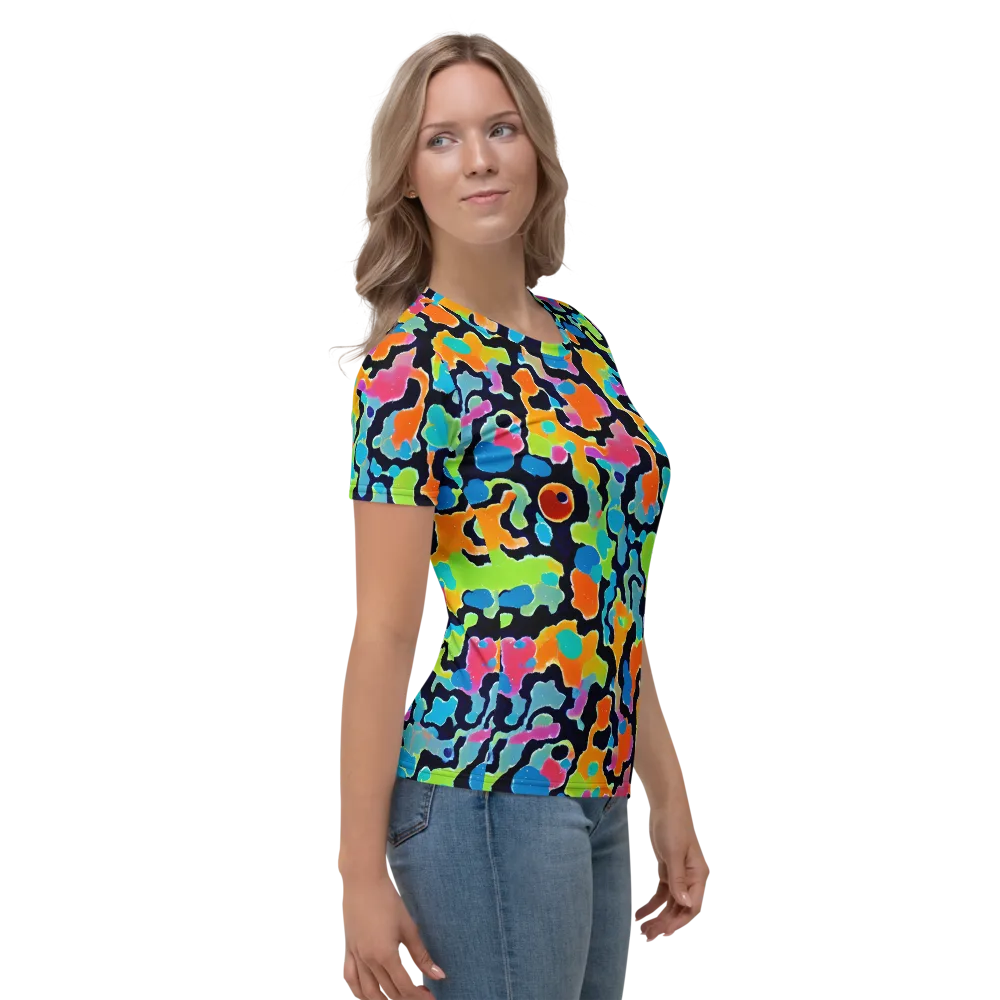 Prism Ooze on Women's Crew Neck T-Shirt — Right