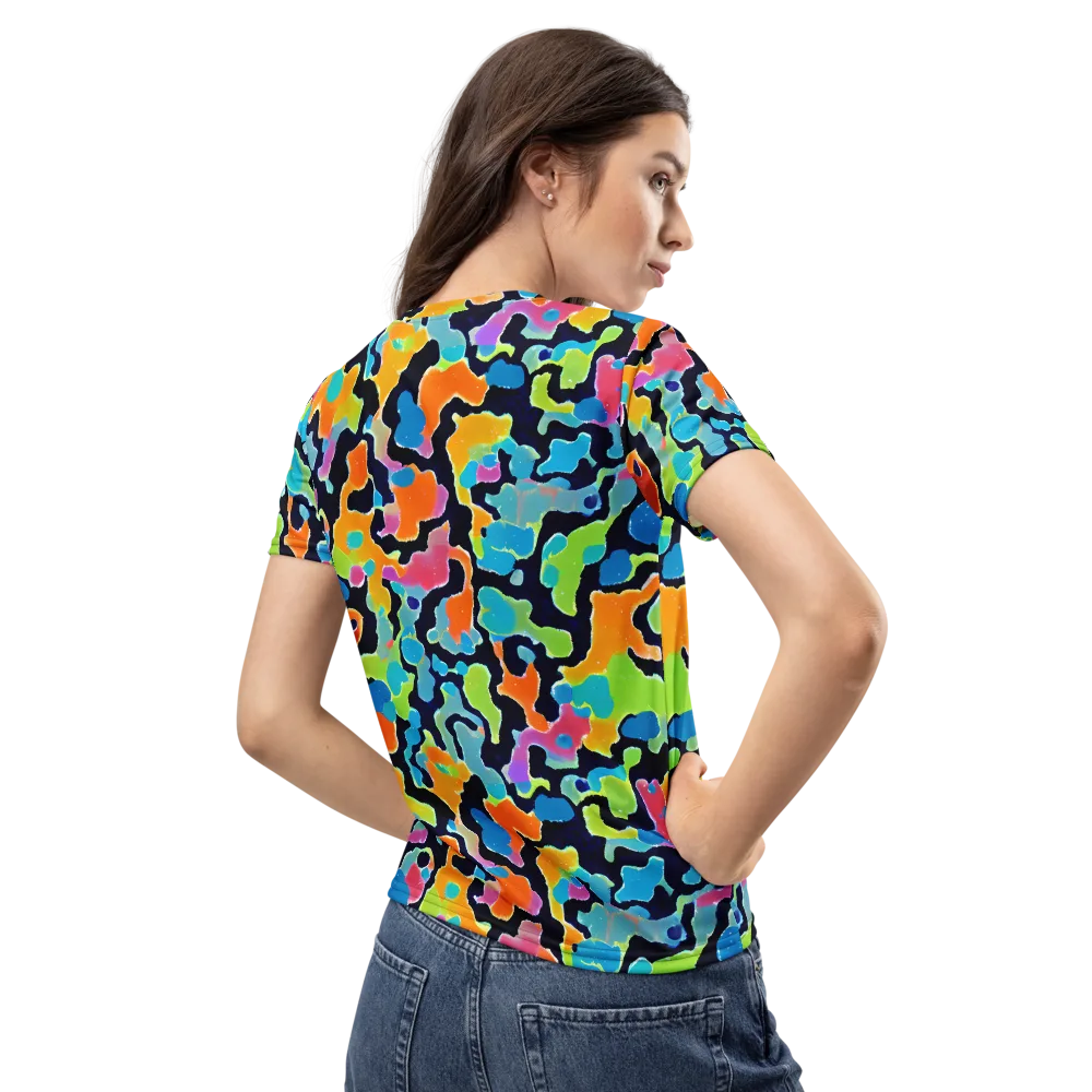 Prism Ooze on Women's Crew Neck T-Shirt — Back