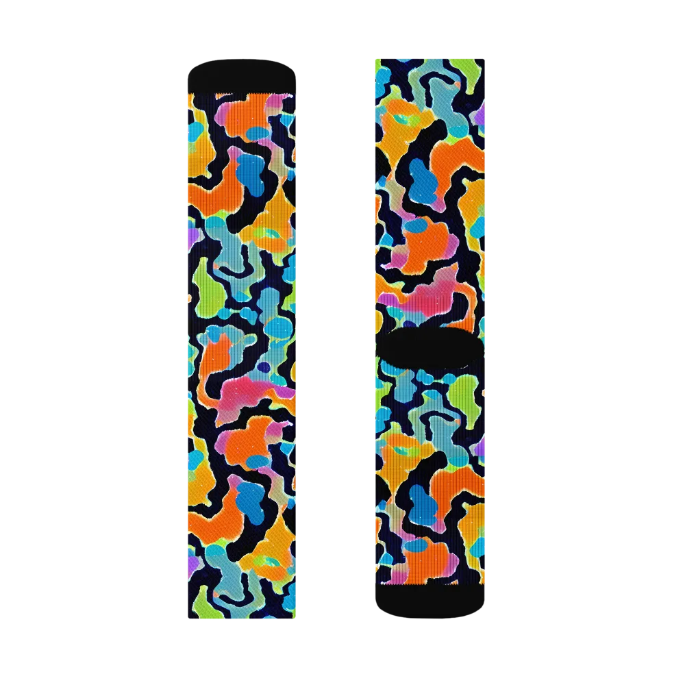Prism Ooze on Socks — Left Sock