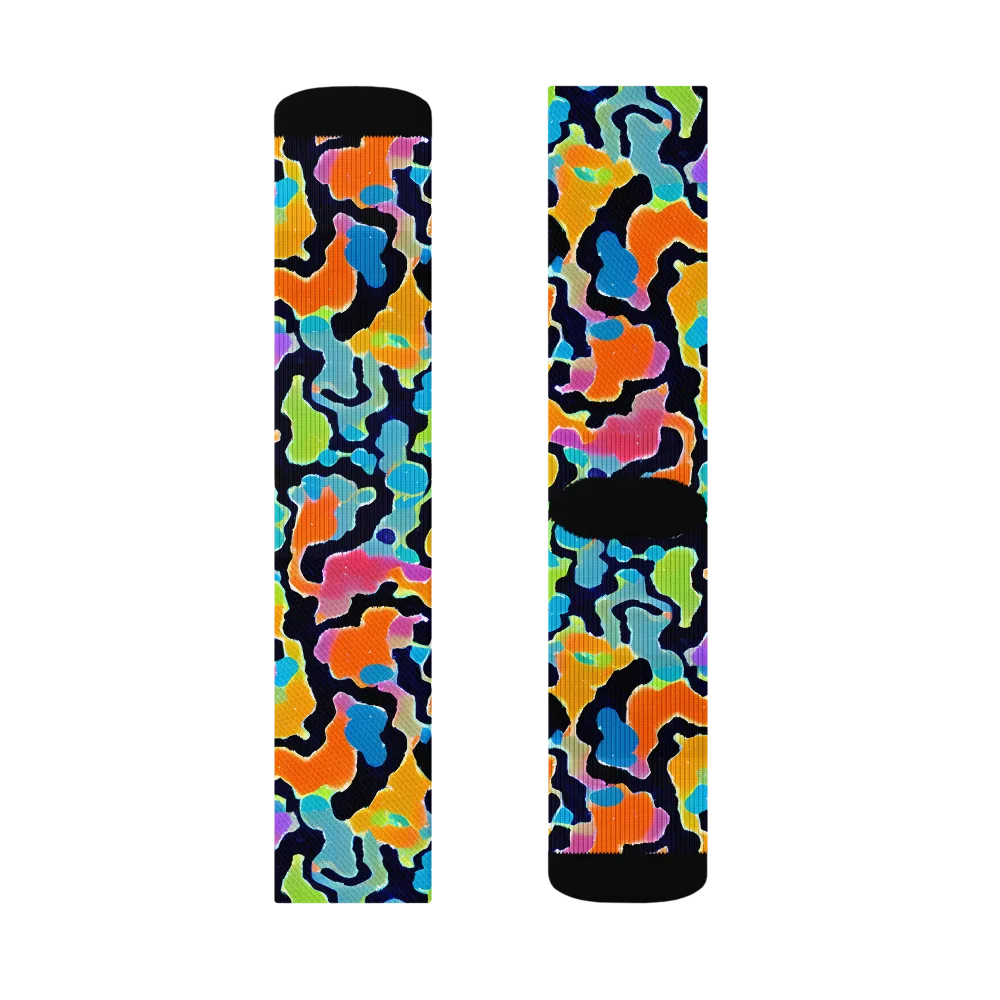 Prism Ooze on Socks — Right Sock
