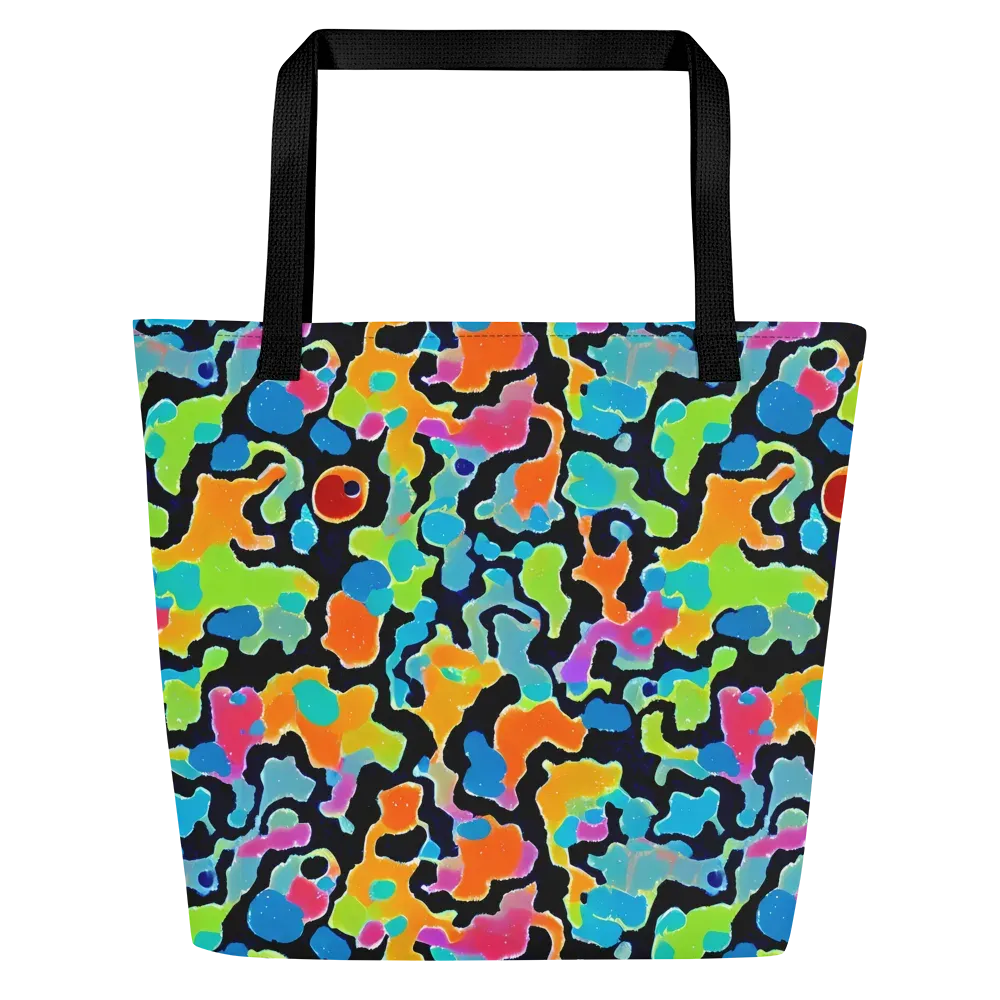 Prism Ooze on Large Tote Bag W/ Pocket — Front