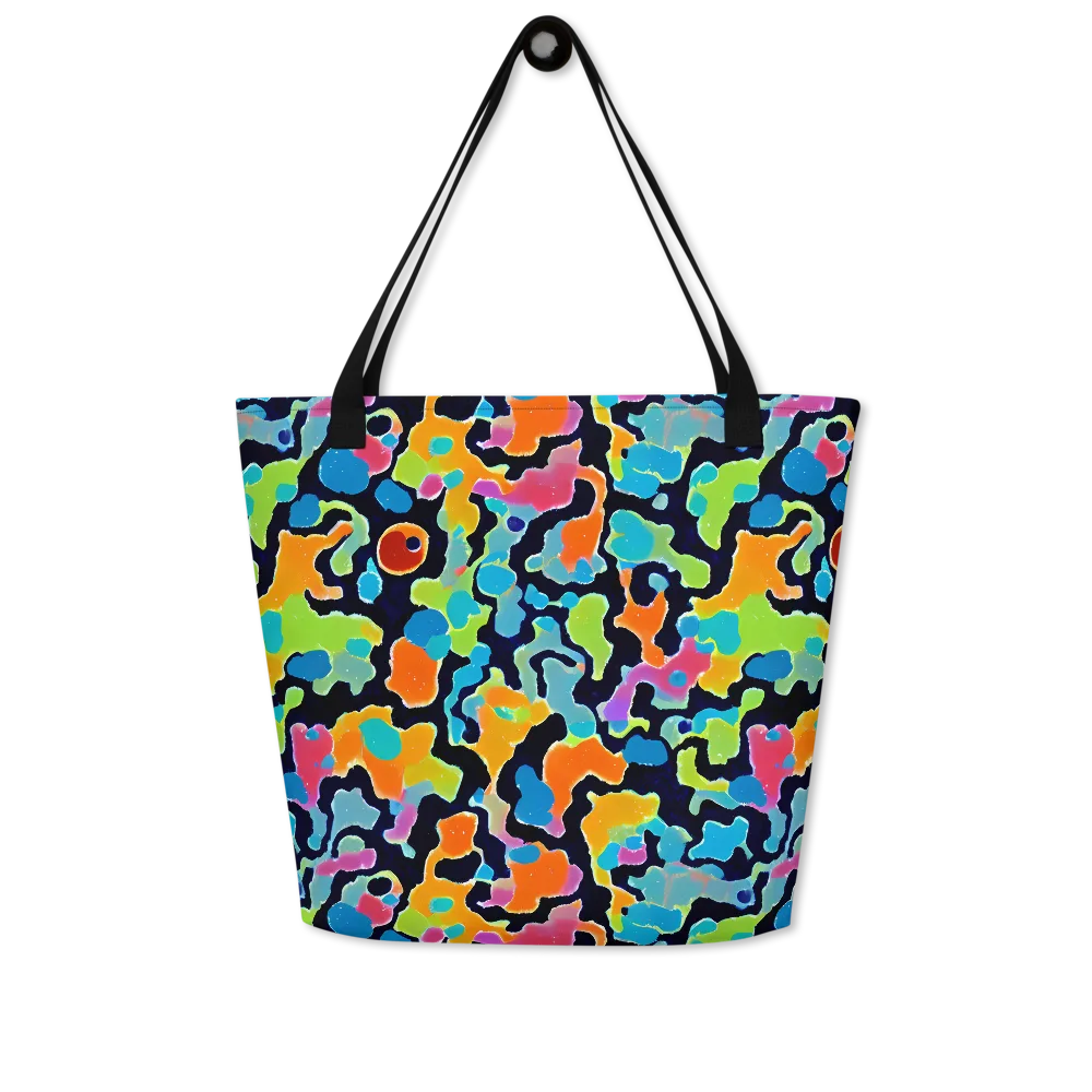 Prism Ooze on Large Tote Bag W/ Pocket — Front