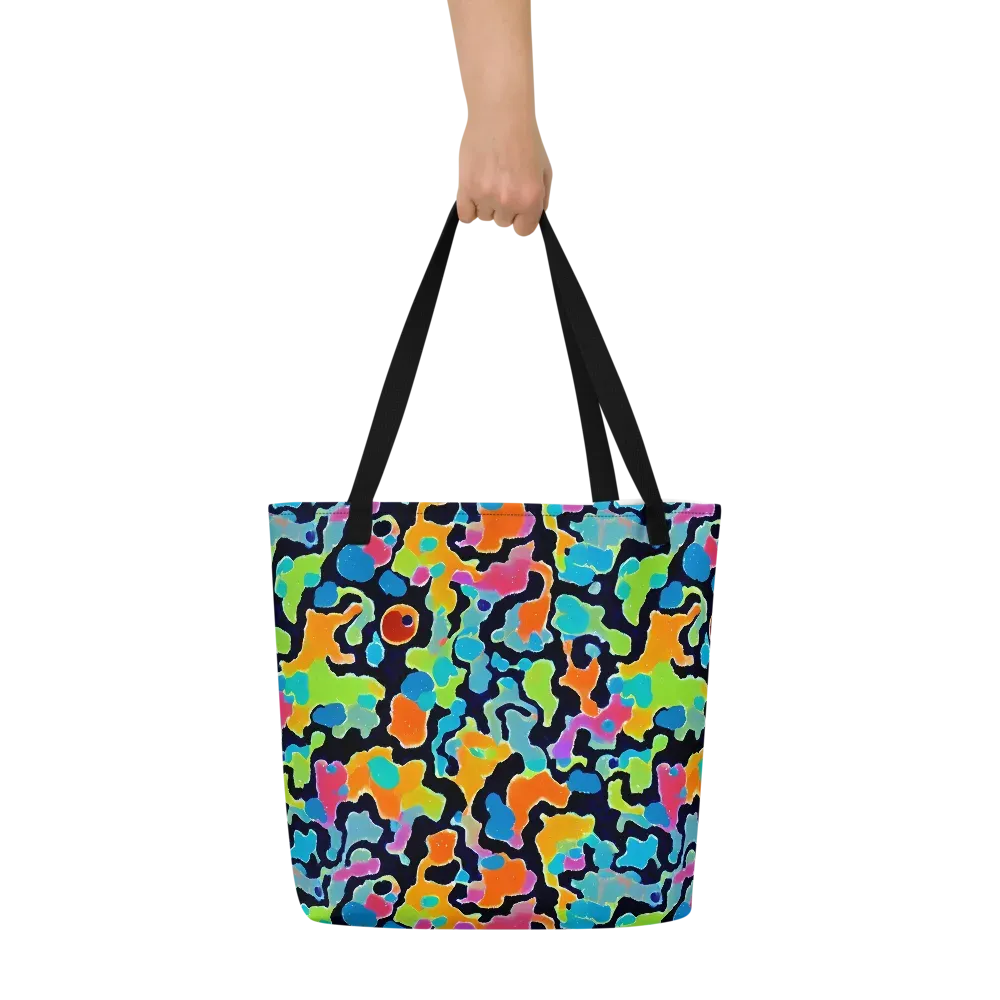 Prism Ooze on Large Tote Bag W/ Pocket — Front