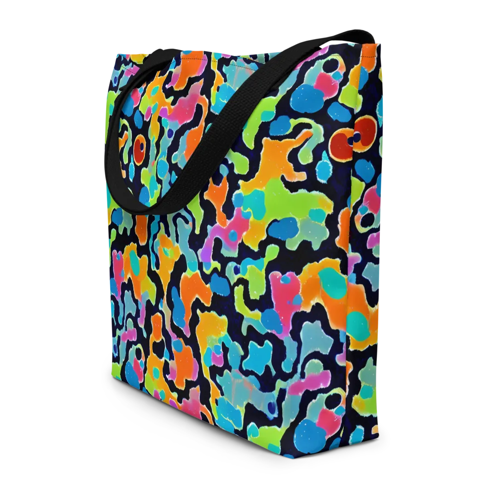 Prism Ooze on Large Tote Bag W/ Pocket — Front