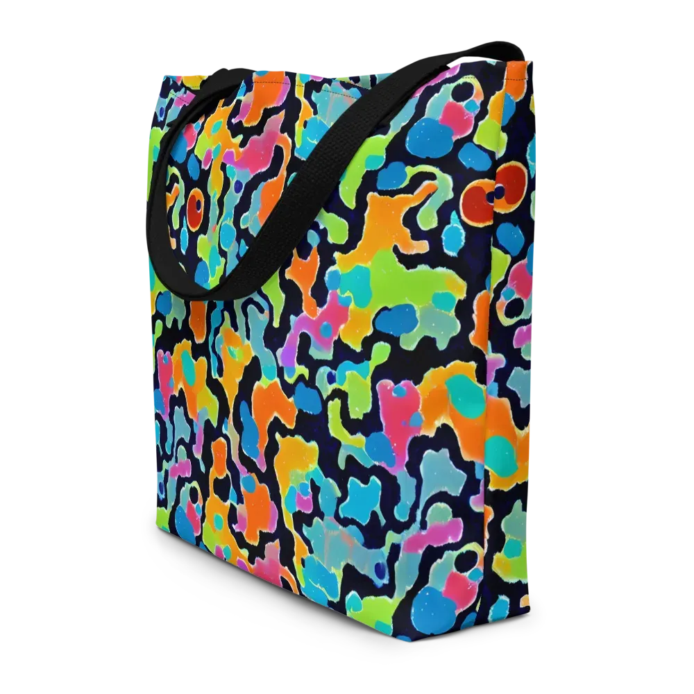 Prism Ooze on Large Tote Bag W/ Pocket — Front