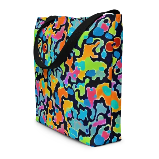 Prism Ooze on a Large Tote Bag W/ Pocket