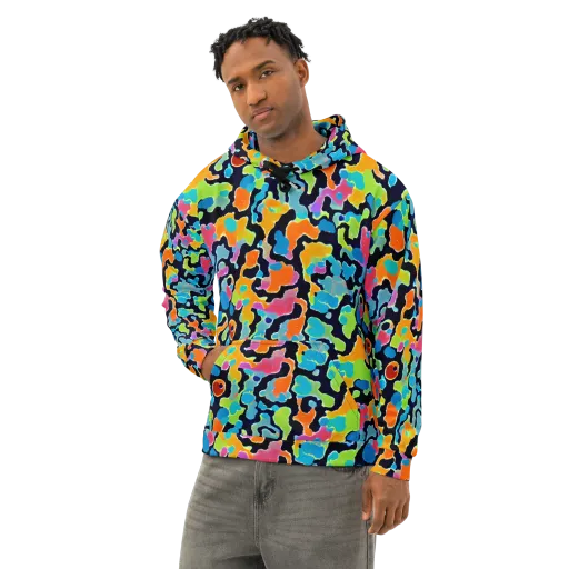 Prism Ooze on a Cotton Hoodie