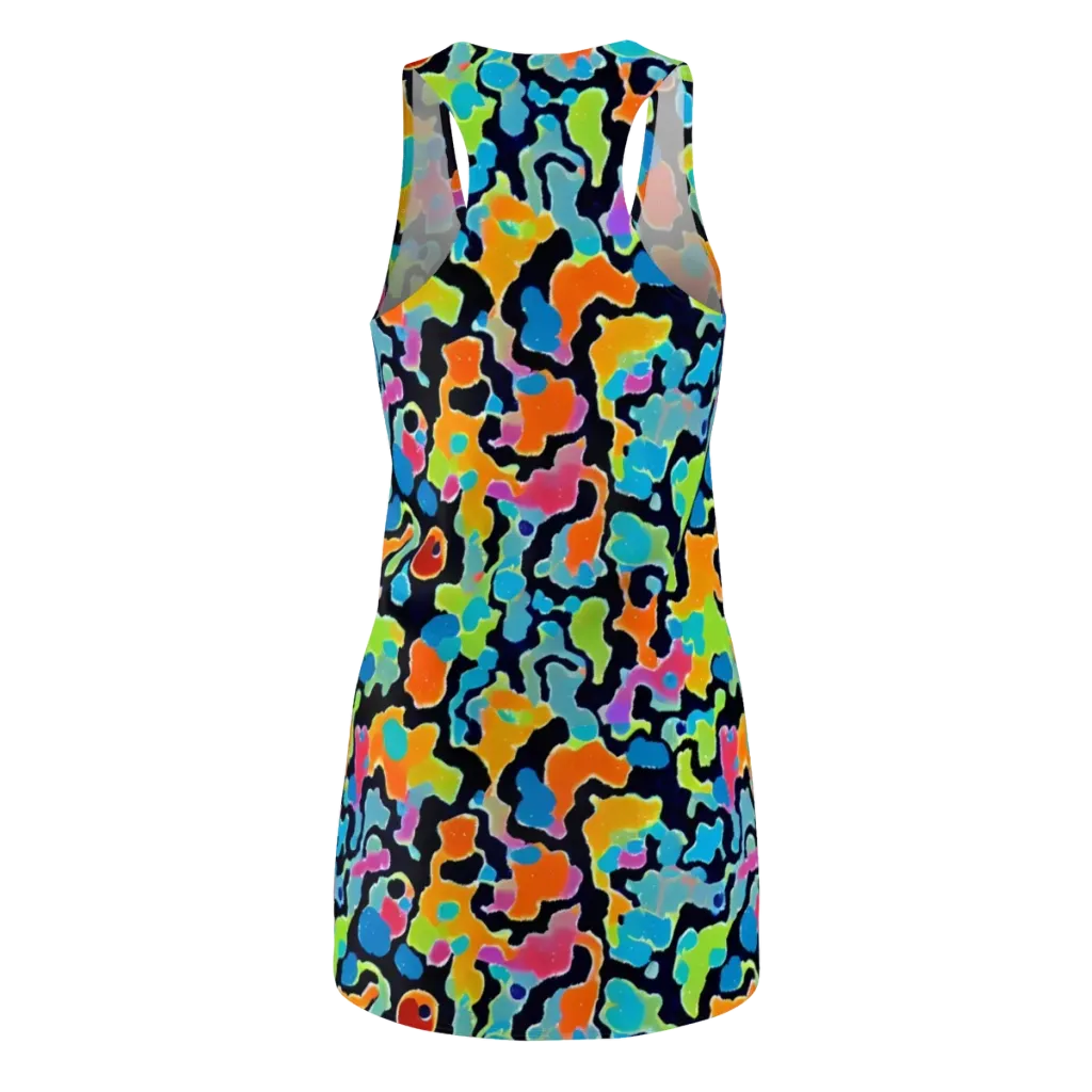 Prism Ooze on Racerback Dress — Back