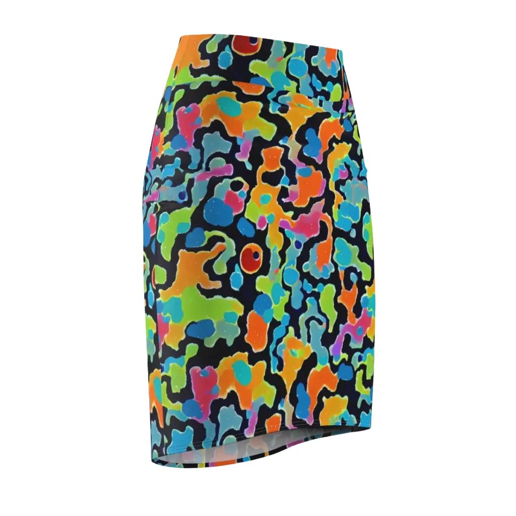 Prism Ooze on Pencil Skirt — Front Side