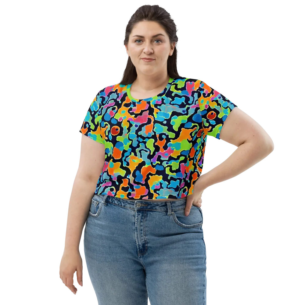Prism Ooze on Crop Tee — Front
