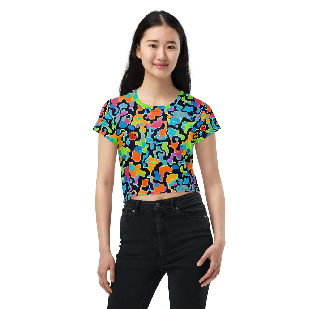 Prism Ooze on Crop Tee — Front