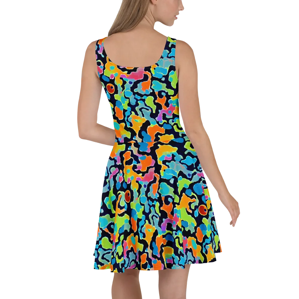 Prism Ooze on Skater Dress — Back