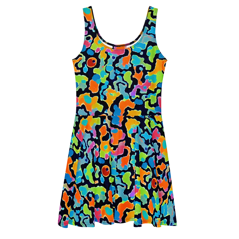 Prism Ooze on Skater Dress — Front