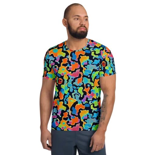 Prism Ooze on a Men's Athletic T-Shirt