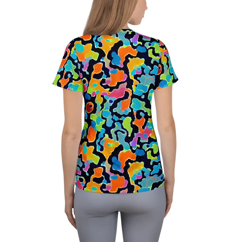 Prism Ooze on Women's Athletic T-Shirt — Back