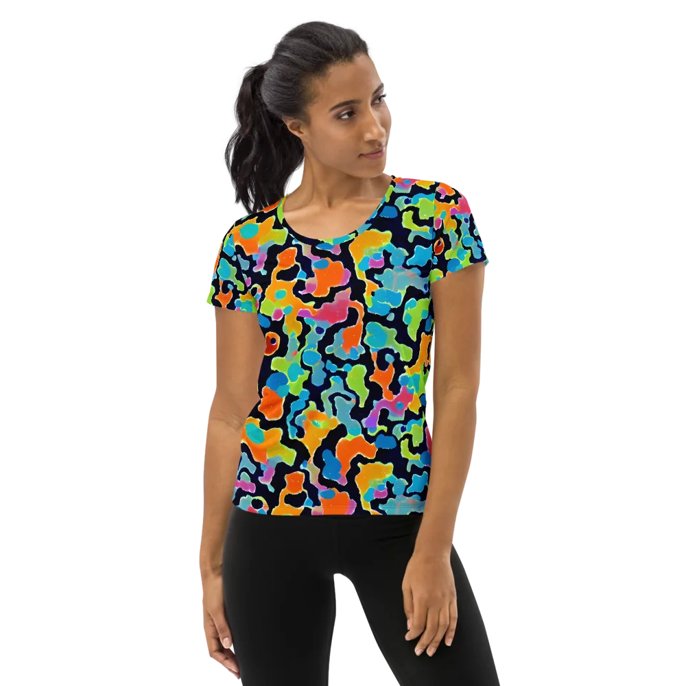 Prism Ooze on Women's Athletic T-Shirt — Front