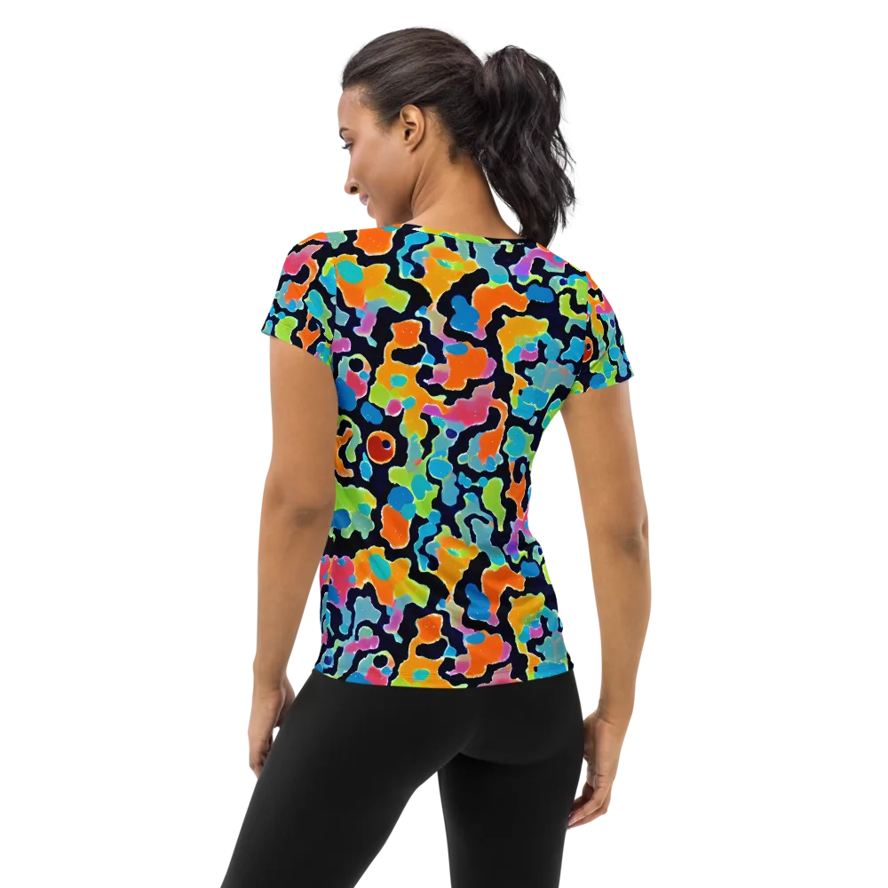 Prism Ooze on Women's Athletic T-Shirt — Back