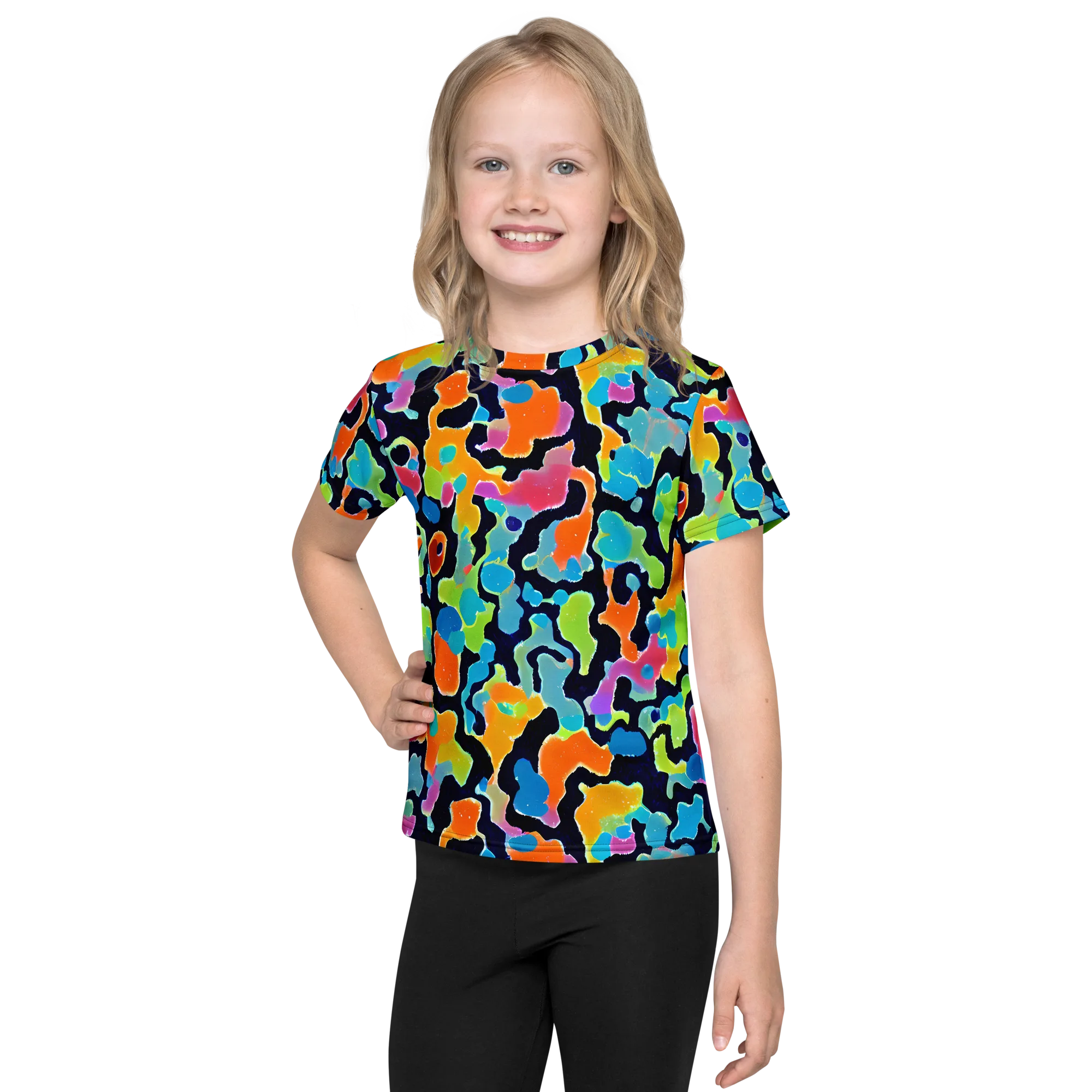 Prism Ooze on Kids Crew Neck T-Shirt — Front