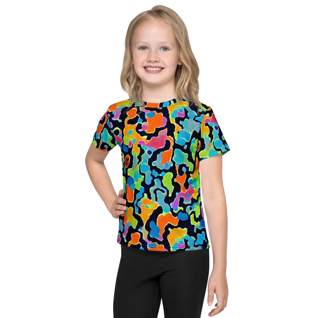 Prism Ooze on Kids Crew Neck T-Shirt — Front