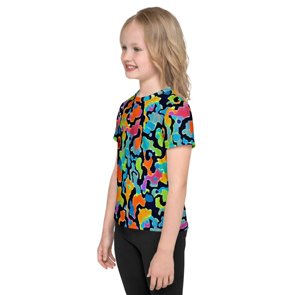 Prism Ooze on Kids Crew Neck T-Shirt — Left