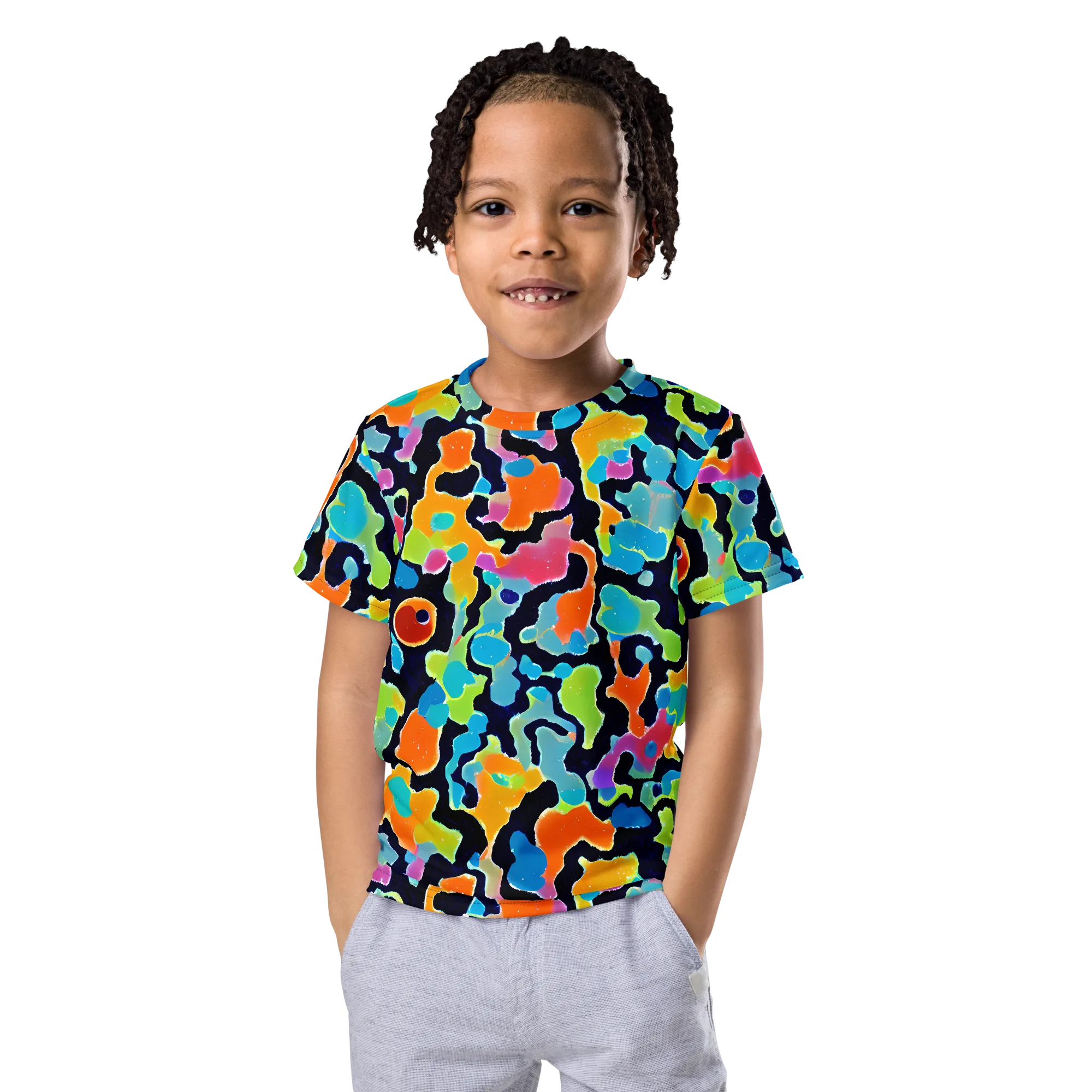 Prism Ooze on Kids Crew Neck T-Shirt — Front