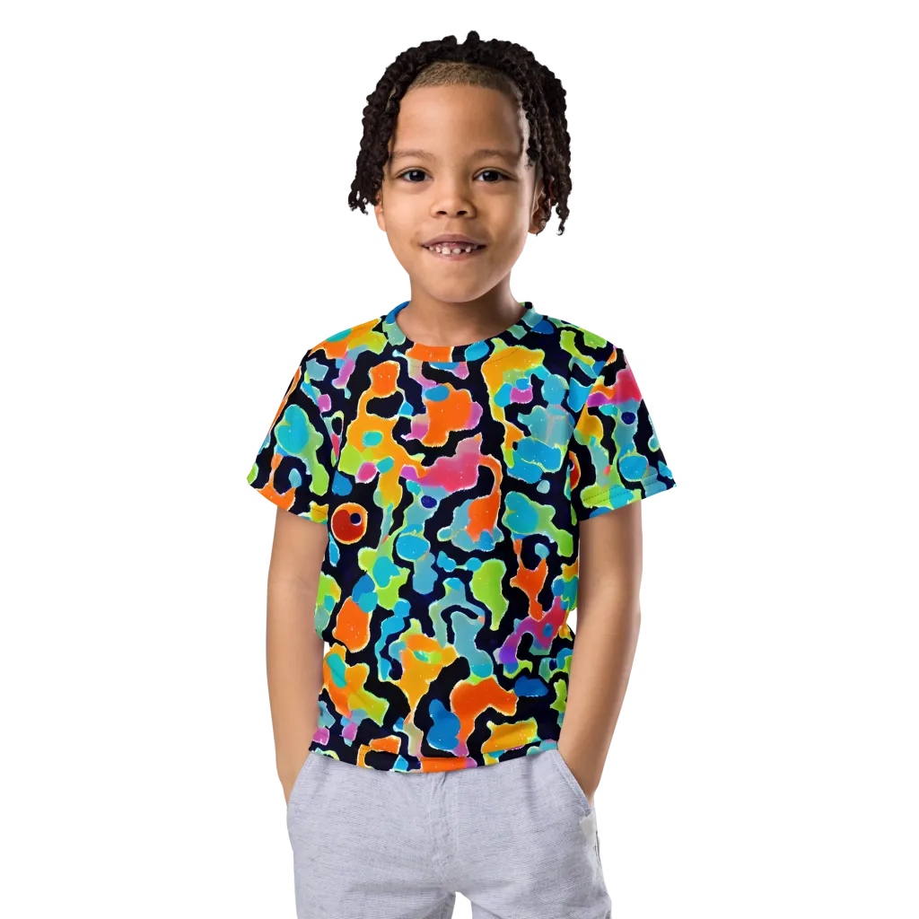 Prism Ooze on Kids Crew Neck T-Shirt — Front