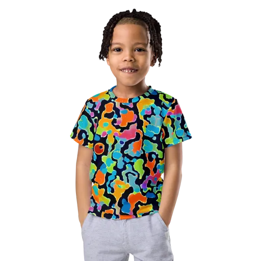 Prism Ooze on a Kids Crew Neck T-Shirt