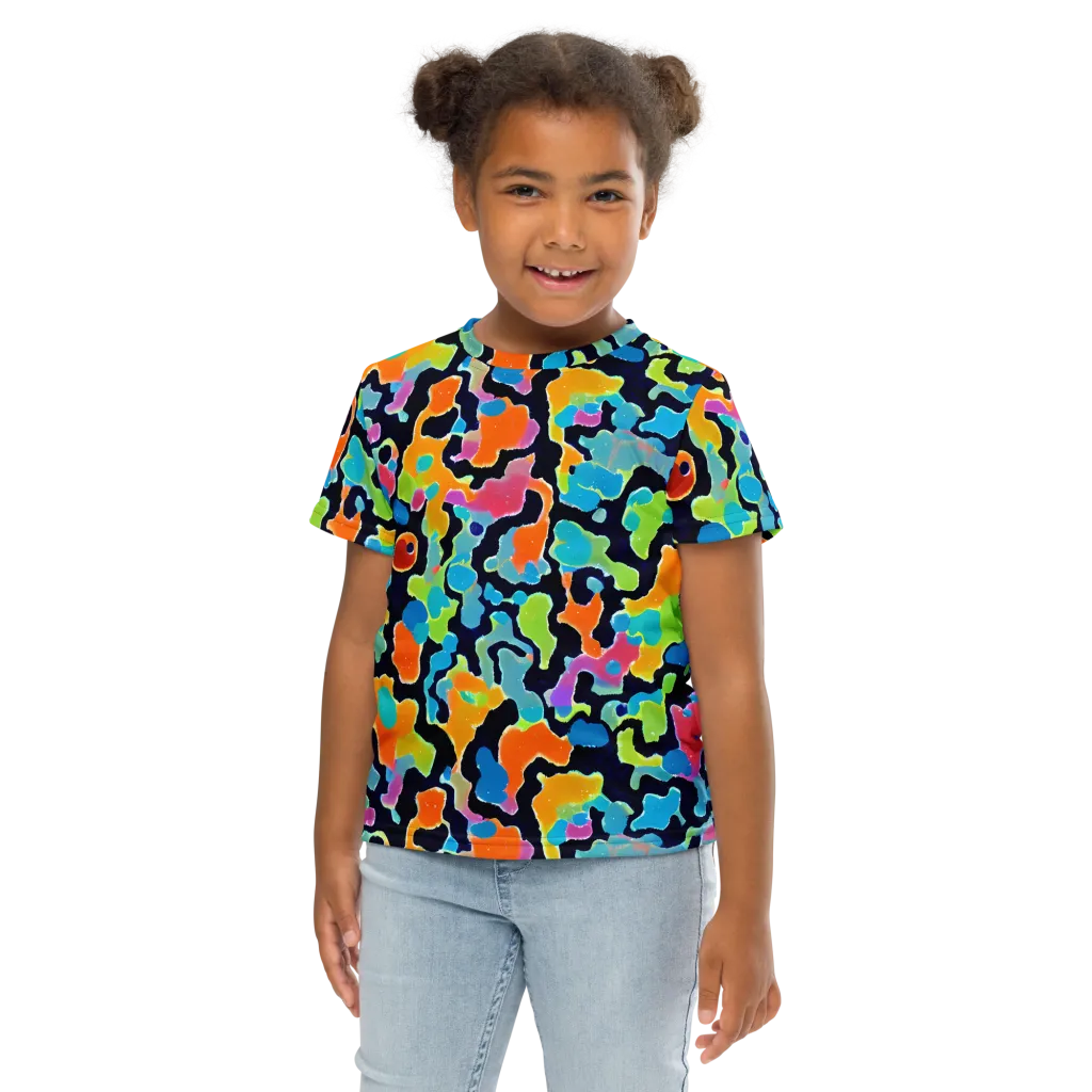 Prism Ooze on Kids Crew Neck T-Shirt — Front