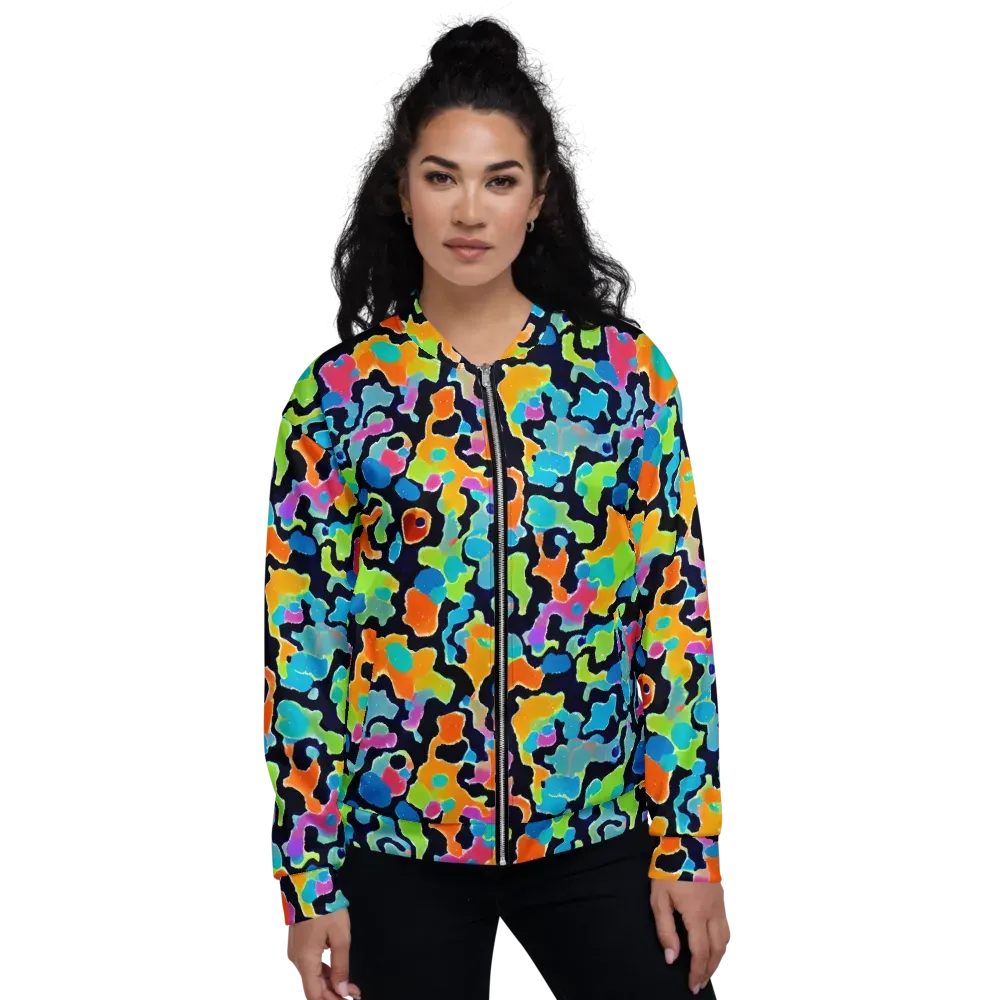 Prism Ooze on Bomber Jacket — Front