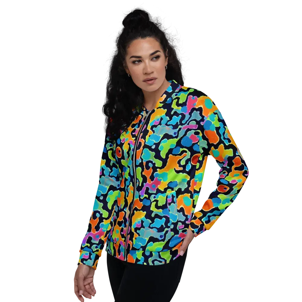 Prism Ooze on Bomber Jacket — Left