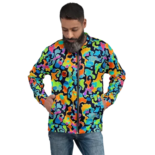 Prism Ooze on a Bomber Jacket