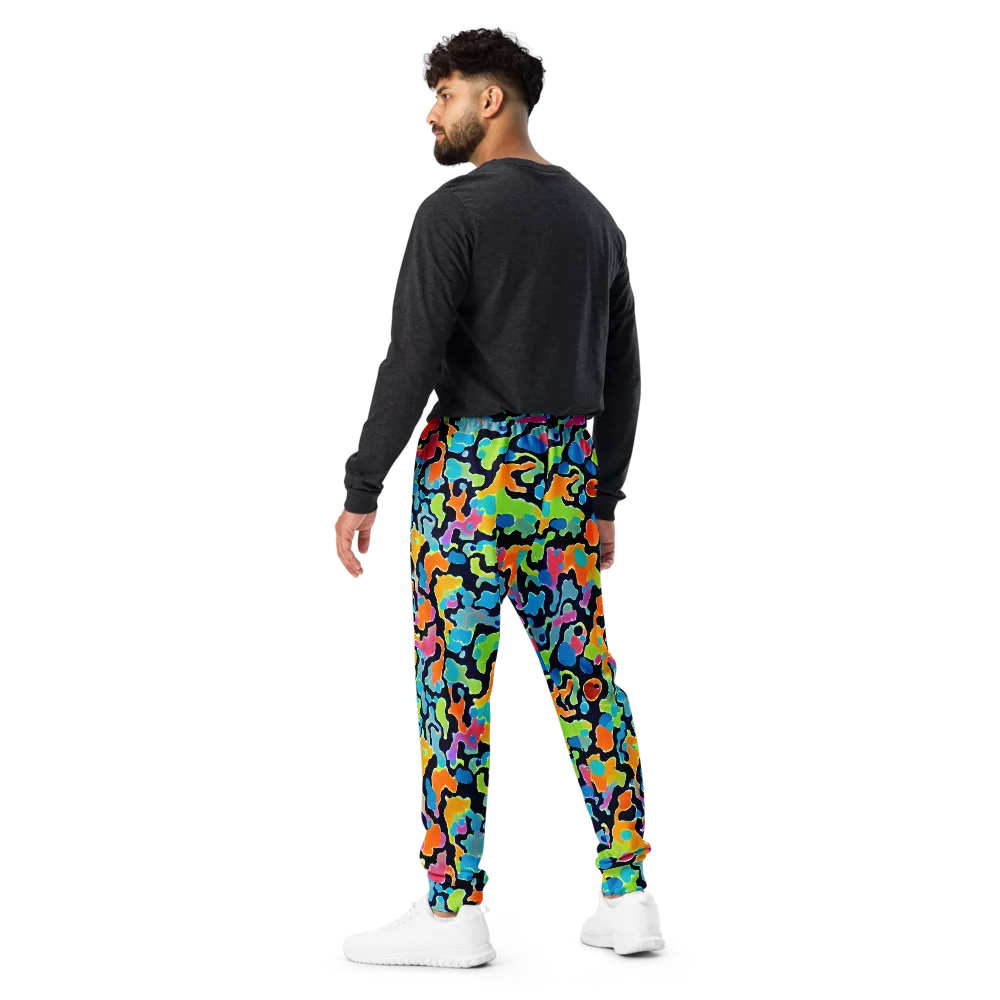 Prism Ooze on Men's Joggers — Back