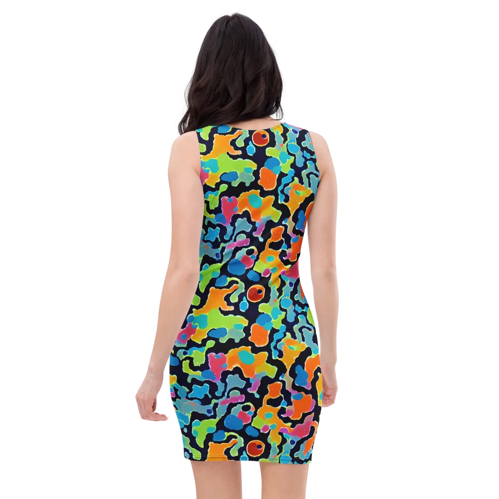Prism Ooze on Bodycon Dress — Back