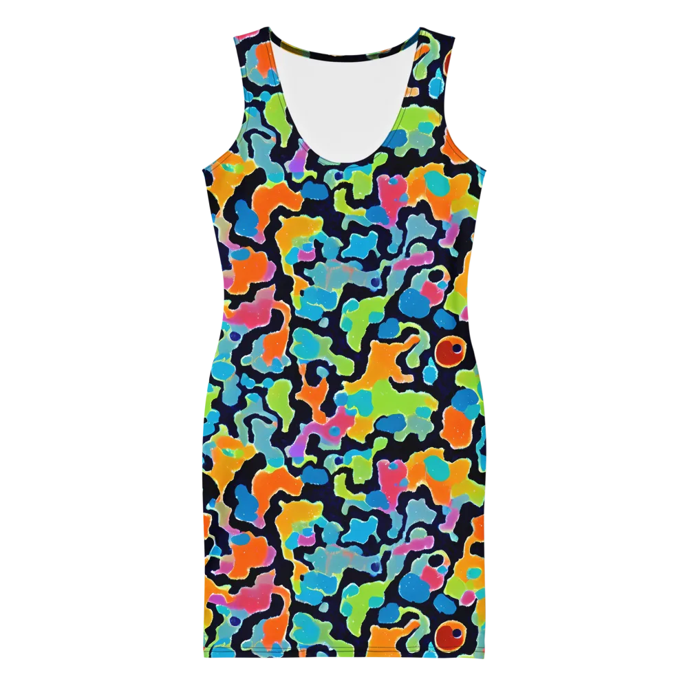 Prism Ooze on Bodycon Dress — Front