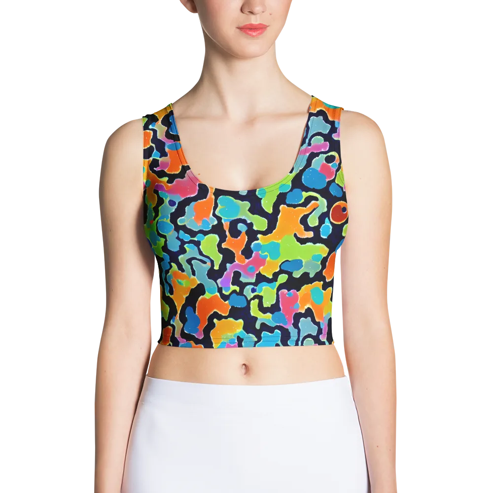 Prism Ooze on Crop Top — Front