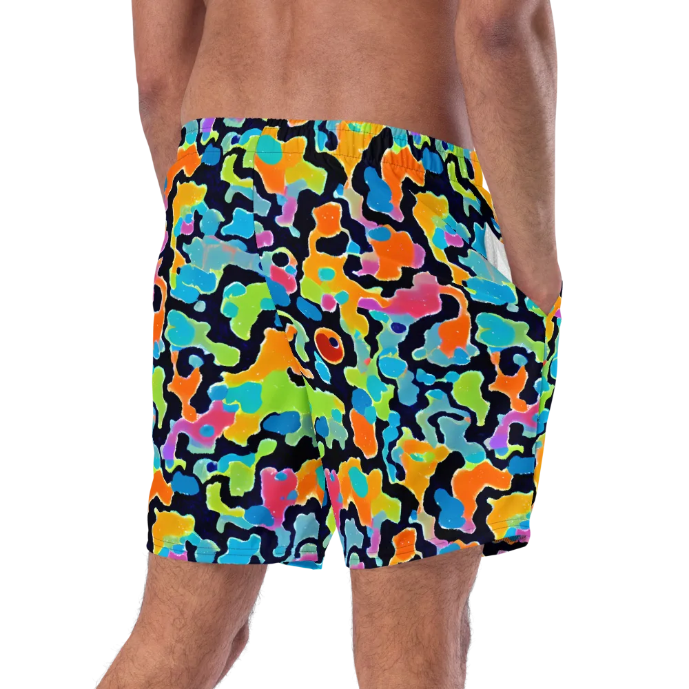 Prism Ooze on Swim Trunks — Right Back