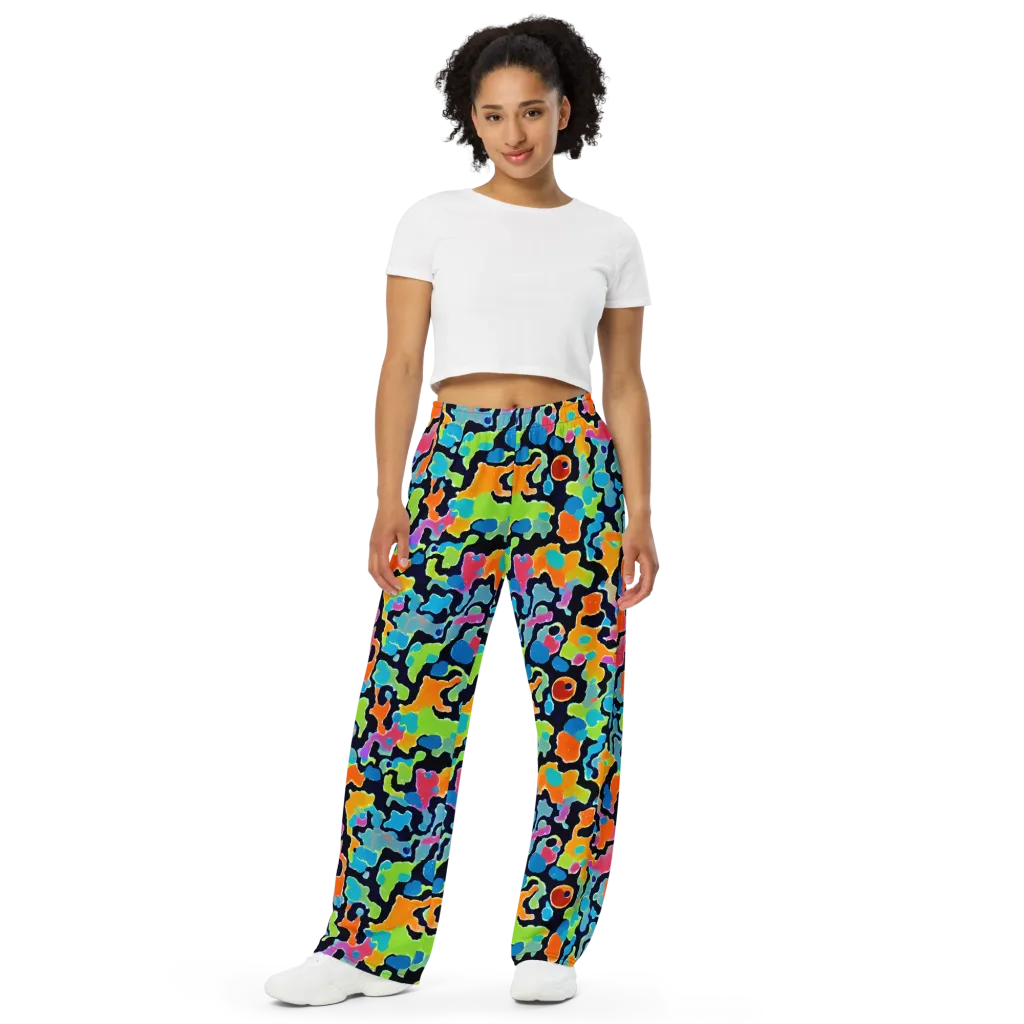Prism Ooze on Wide-Leg Pants — Front