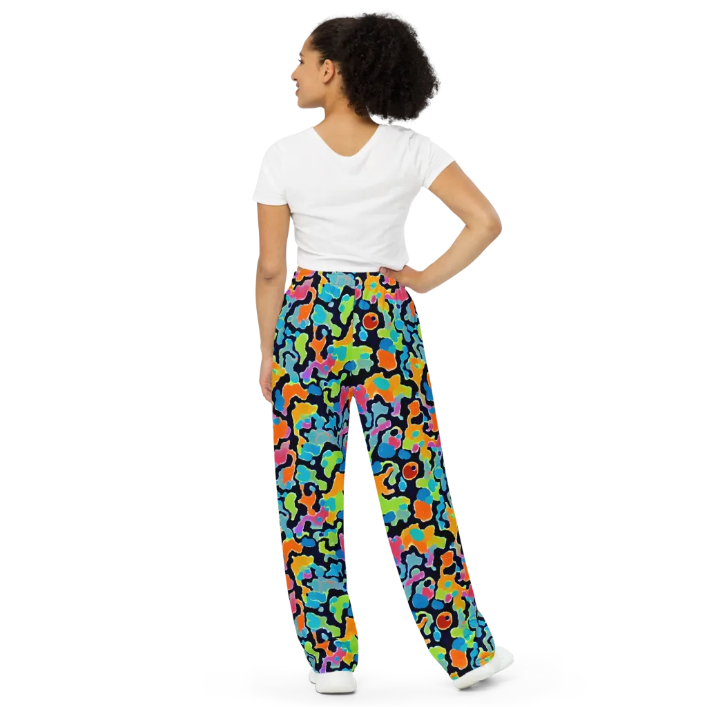 Prism Ooze on Wide-Leg Pants — Back
